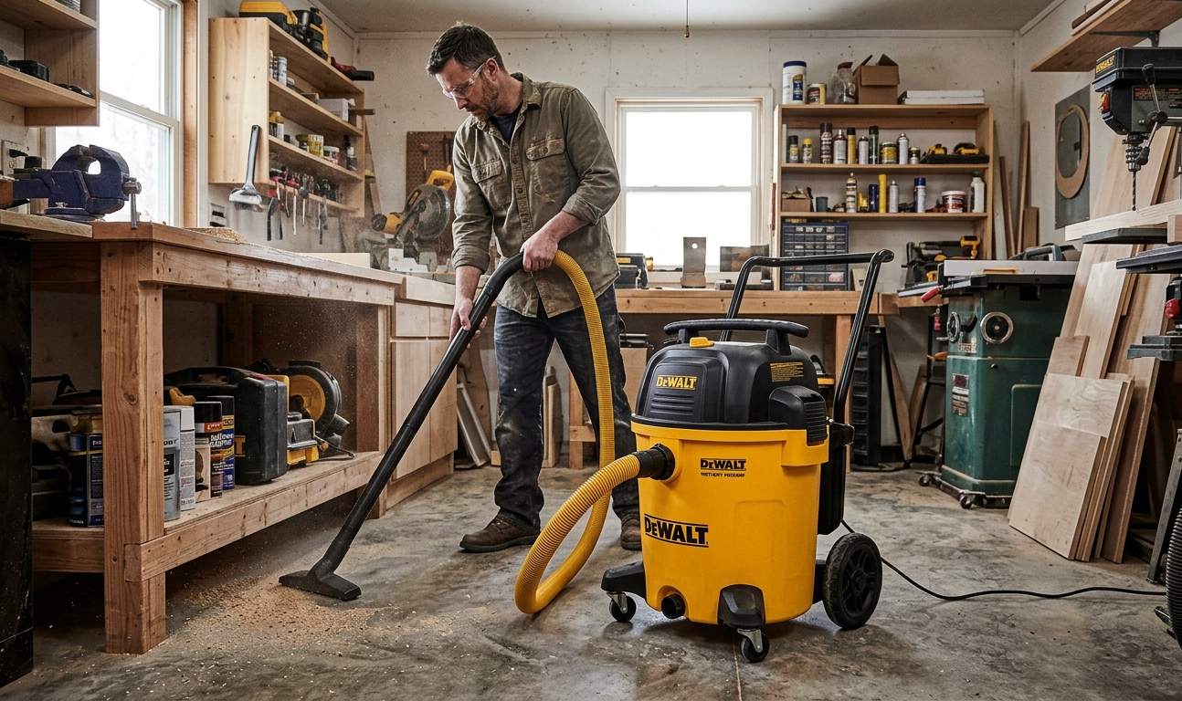 Descubre la Aspiradora DeWalt DXV16P-QT de 16 Galones. Tecnología Stealthsonic ultra silenciosa