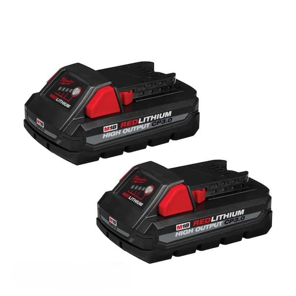 Batería Recargable MILWAUKEE M18 48-11-1837 High Output 3.0Ah Color Rojo con Diseño Compacto