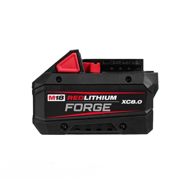 Batería Recargable MILWAUKEE M18 FORGE 48-11-1881 8.0Ah Color Rojo con Celdas de Alta Densidad