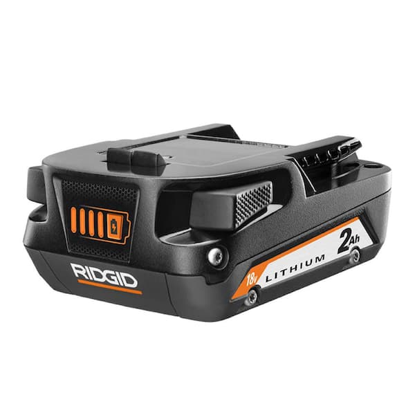 Batería Recargable RIDGID AC8400802 Profesional 2.0Ah Color Naranja y Gris en Diseño Compacto