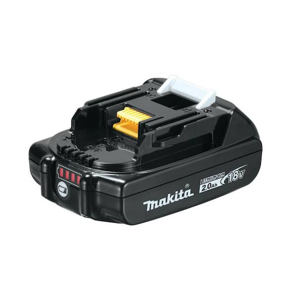 Batería Recargable MAKITA LXT BL1820B Compacta 2.0Ah con Indicador LED Azul Turquesa y Negro
