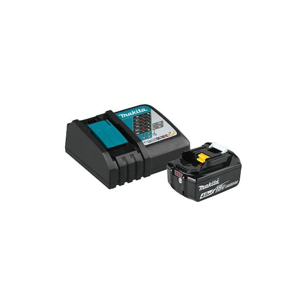Batería Recargable MAKITA LXT BL1840BDC1 Kit 4.0Ah con Cargador Rápido Color Azul Turquesa