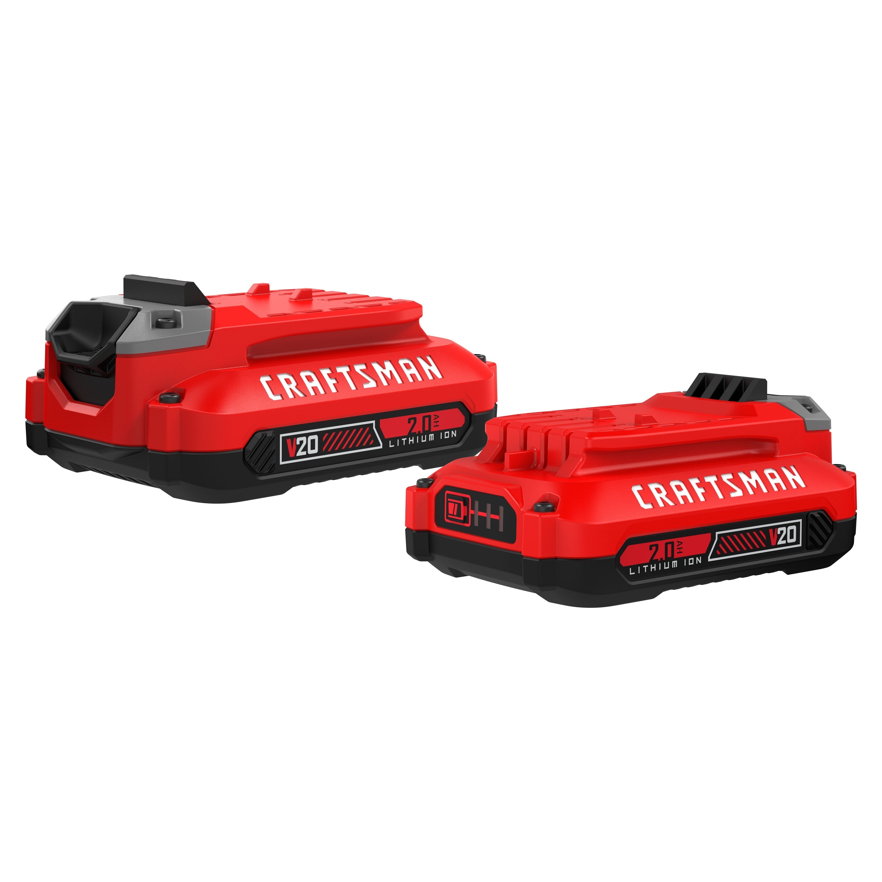 Batería Recargable CRAFTSMAN V20 CMCB202-2 Paquete de 2 Unidades 2.0Ah Color Rojo con Negro
