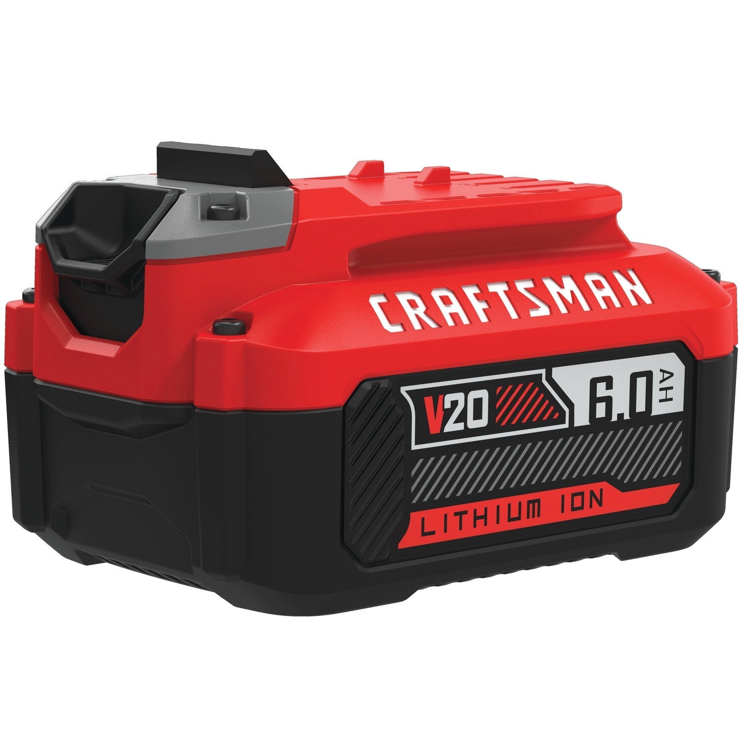 Batería Recargable CRAFTSMAN V20 CMCB206 6.0Ah Alta Capacidad Color Rojo con Indicador LED