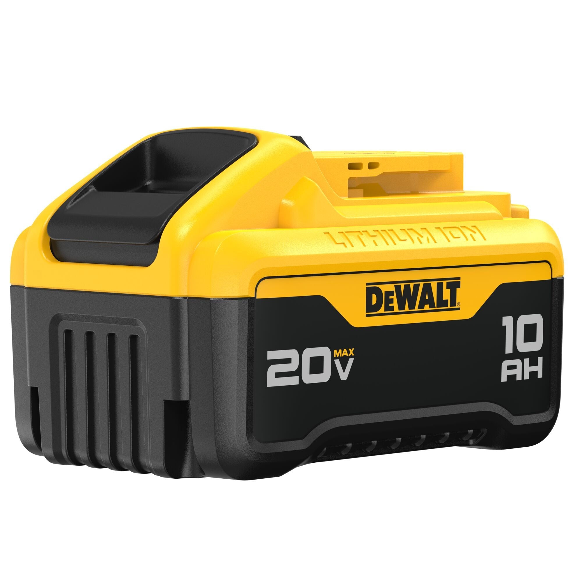 Batería Recargable DEWALT 20V MAX DCB210 XR Industrial 10.0Ah Color Amarillo con Luz LED