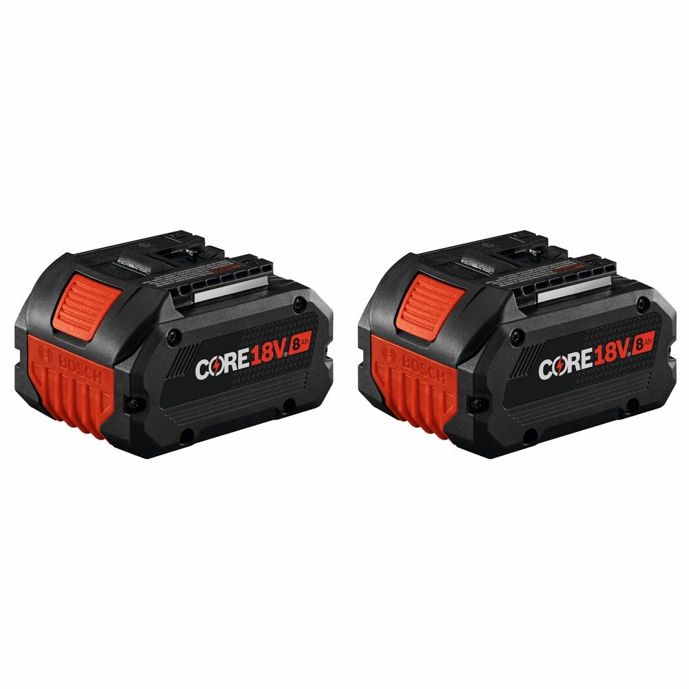 Batería Recargable BOSCH 18V GBA18V80-2PK CORE18V Paquete de 2 Unidades 8.0Ah Color Azul Negro