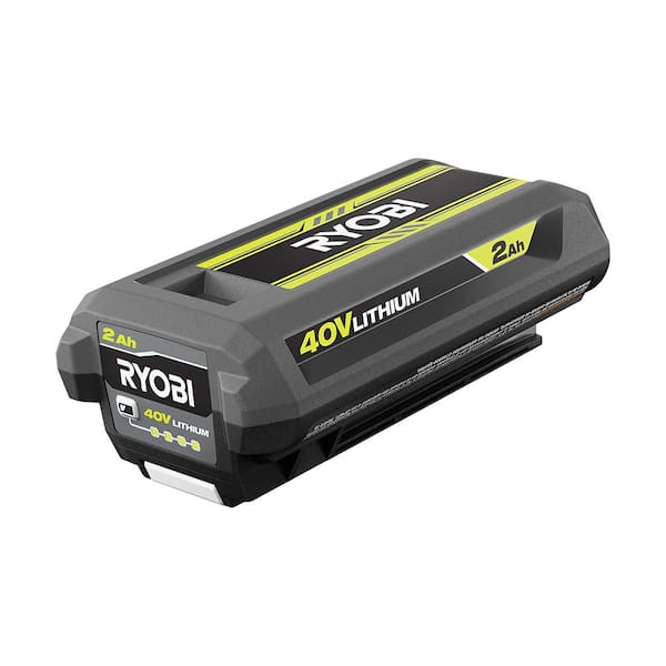 Batería Recargable RYOBI 40V OP4020A Compacta 2.0Ah para Jardín con Celdas de Litio Verde