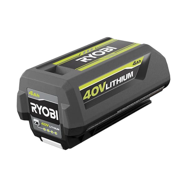 Batería Recargable RYOBI 40V OP4040A1 4.0Ah Color Verde con Monitor de Carga para Herramientas