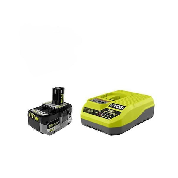 Batería Recargable RYOBI ONE+ PSK014 Kit de Energía con Cargador y Celdas de Litio Color Verde