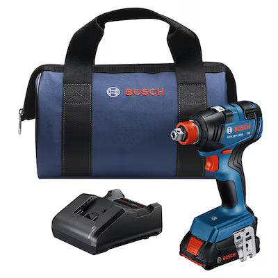 Atornillador de Impacto BOSCH GDX18V-1800B12 1/4 Pulgada Brushless Kit Completo
