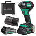 Atornillador de Impacto METABO HPT WH18DCM 1/4 Pulgada Brushless Kit Completo