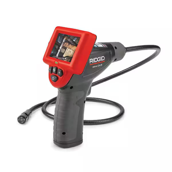 Cámara de Inspección RIDGID 40043 Micro-Visual 2.7 Pulg Pantalla LCD con Cable Flexible
