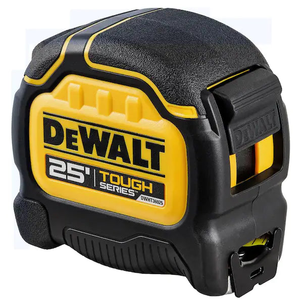 Cinta Métrica Compacta DEWALT DWHT36925S Tough Tape 25 Pies Carcasa de Goma