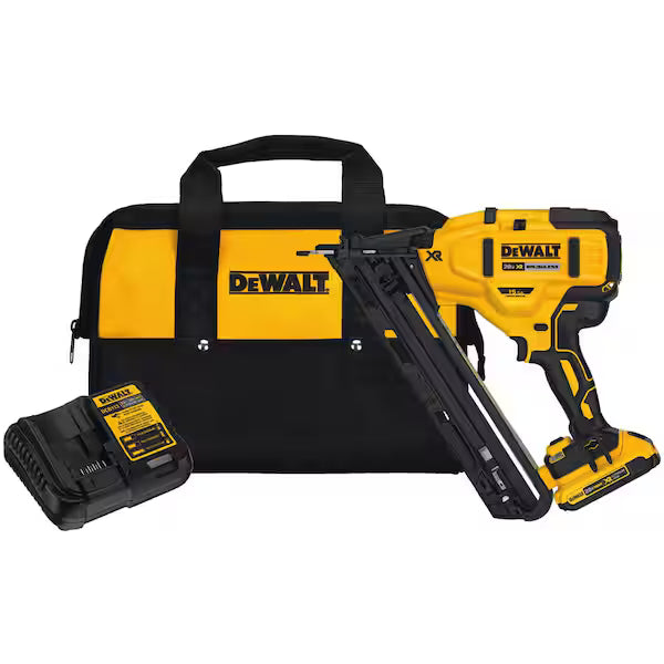 Clavadora de Acabado XR DEWALT 20V MAX DCN650D1 2-1/2 Pulg 15 GA con Batería y Bolsa