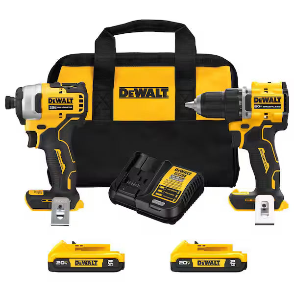 Combo Compacto DEWALT ATOMIC DCK225D2 Kit 2 Herramientas 2 Baterías 2.0Ah y Bolsa
