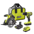 Combo Kit 2 Herramientas RYOBI ONE+ PCL1201K2 Taladro y Sierra 2 Baterías 1.5Ah