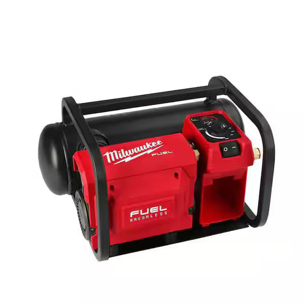 Compresor Silencioso MILWAUKEE M18 FUEL 2840-20 2 Galones Tanque Compacto Color Rojo sin Batería