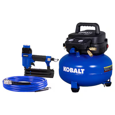 Compresor de Aire KOBALT 02106410D 6 Galones 150 PSI Panqueque Kit Completo
