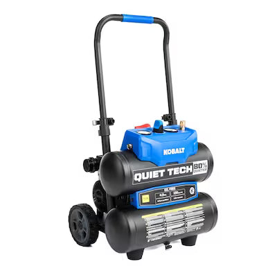 Compresor de Aire KOBALT 3320447 4.3 Galones 150 PSI QUIET TECH Doble Columna