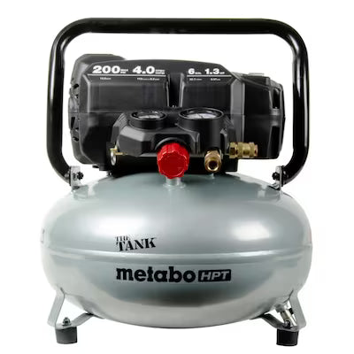 Compresor de Aire METABO HPT EC914SM 6 Galones 200 PSI Panqueque The Tank