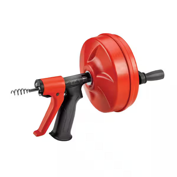 Desazolve Portátil RIDGID 57043 Power Spin 1/4 Pulg x 25 Pies Híbrido Manual con Cable