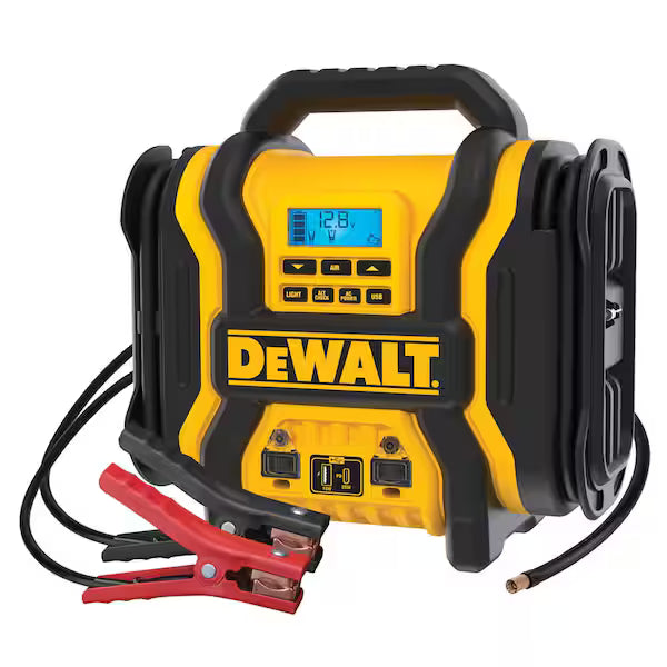 DEWALT DXAEPS14 Arrancador de Baterías 2000 Amperios con Compresor Digital, USB y Tomas de CA