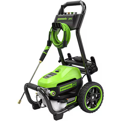 Hidrolavadora GREENWORKS GPW2500 Eléctrica 2500 PSI Color Verde