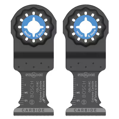 Hoja Oscilante BOSCH OSL114C-2 Carburo Starlock Paquete de 2 Unidades