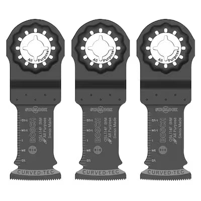 Hoja Oscilante BOSCH OSL114F-3 Bimetálica Starlock Paquete de 3 Unidades