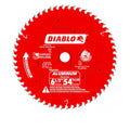Hoja Sierra DIABLO D0654NR 6-1/2 Pulg 54 Dientes para Aluminio Acabado Medio Color Rojo