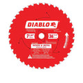 Hoja Sierra DIABLO D0736GPR 7-1/4 Pulg 36 Dientes Carburo para Madera y Metal Rojo