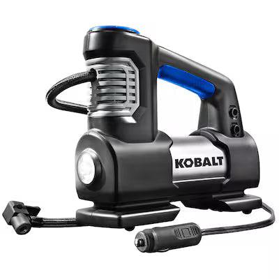 Inflador de Aire KOBALT KL12DD 12V para Automóvil con Adaptadores