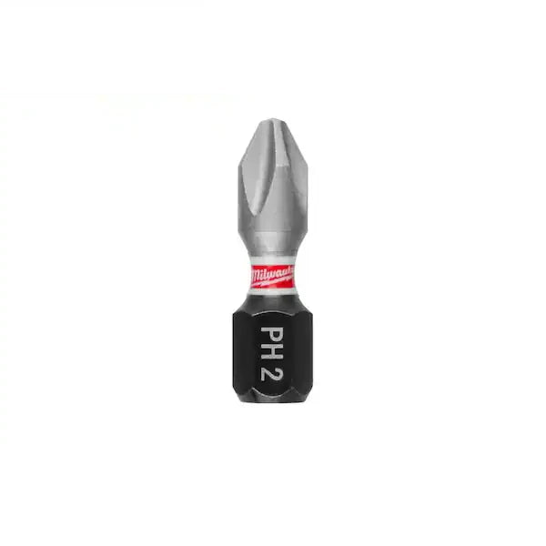 Juego de Puntas Phillips MILWAUKEE SHOCKWAVE 48-32-4604 1 Pulg #2 25 Piezas en Paquete