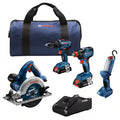 Kit Combinado BOSCH GXL18V-497B23 4-Herramientas Brushless Kit Completo
