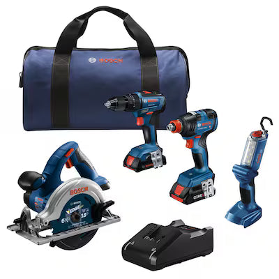 Kit Combinado BOSCH GXL18V-497B23 4-Herramientas Brushless Kit Completo