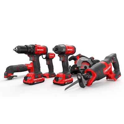 Kit Combinado CRAFTSMAN CMCK601D2 V20 MAX 6-Herramientas Kit Completo