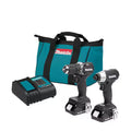 Kit Subcompacto MAKITA CX203SYB 18V LXT Brushless Taladro y Atornillador Negro Azul