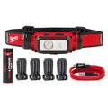 Lámpara Dura MILWAUKEE 2163-21 600 Lúmenes LED REDLITHIUM Clip para Casco Seguridad