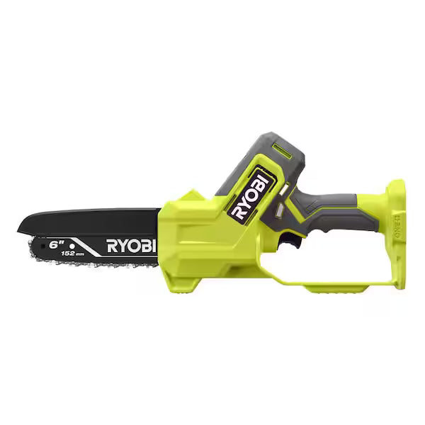 Motosierra Mini Compacta de Poda RYOBI ONE+ PCLCW01B 6 Pulg Espada Visible sin Batería
