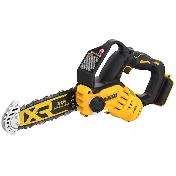 Motosierra de Poda DEWALT 20V MAX DCCS623B 8 Pulg Espada y Cadena Visibles sin Batería