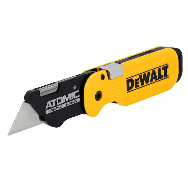 Navaja Plegable Atomic DEWALT DWHT10990 Mango Abatible con Clip de Bolsillo Amarillo