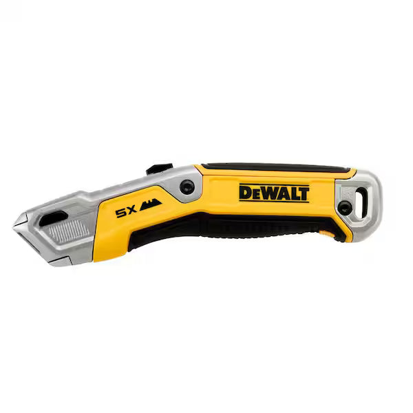 Navaja Retráctil con Almacenaje DEWALT DWHT10998 Hoja Rebatible Mango de Goma
