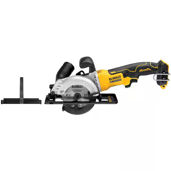 Sierra Circular Compacta DEWALT ATOMIC DCS571B 4-1/2 Pulg Hoja de Corte Visible sin Batería