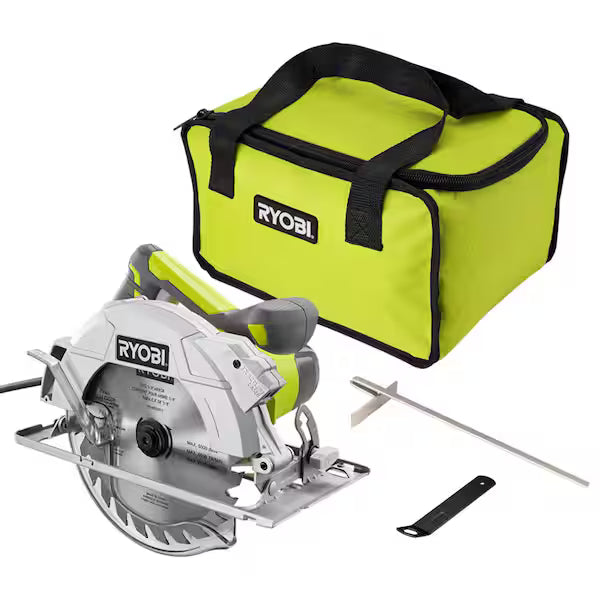 Sierra Circular RYOBI CSB144LZK 7-1/4 Pulg Laser Incluye Hoja y Bolsa de Transporte