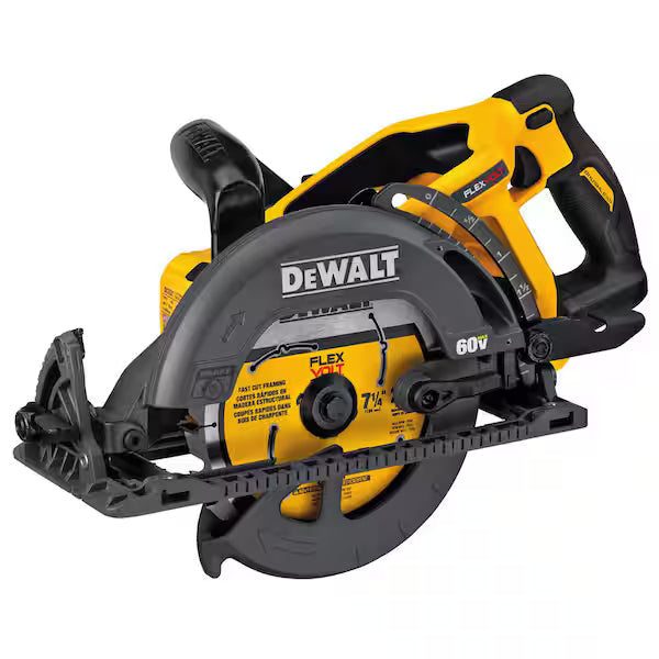 Sierra Circular Wormdrive DEWALT FLEXVOLT DCS577B 7-1/4 Pulg Guarda Protectora sin Batería