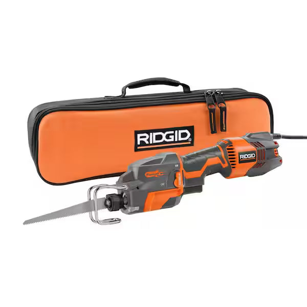 Sierra Recíproca Orbital Compacta RIDGID R3031 6A Thru-Cool 1 Mano Kit con Bolsa