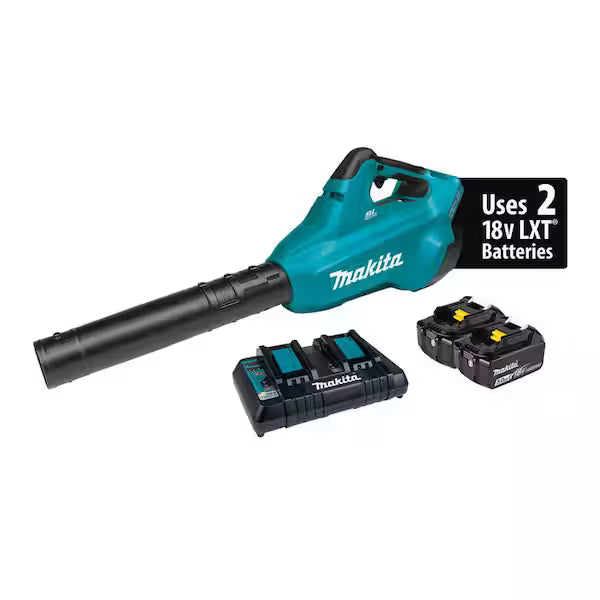 Sopladora Inalámbrica MAKITA XBU02PT 120 MPH 473 CFM Kit 2 Baterías 5.0Ah y Cargador