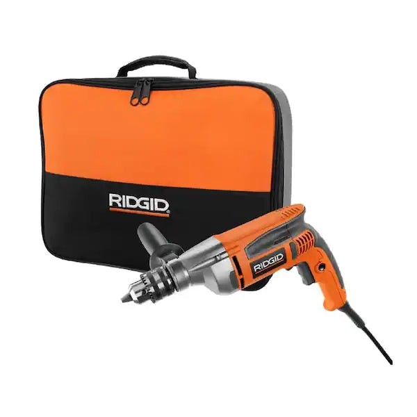Taladro Pesado con Cable RIDGID R71111 1/2 Pulg 8A Velocidad Variable Naranja