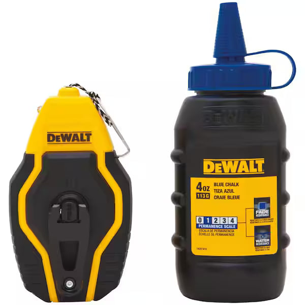 Tiralíneas Atomic DEWALT DWHT47258L Incluye Tiza Azul Carcasa Compacta Amarillo